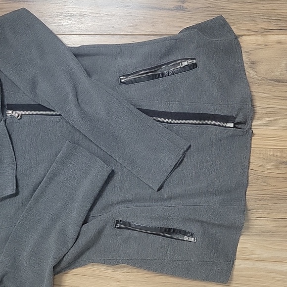 Kenneth Cole New York Moto Sweater Jacket - Picture 10 of 11